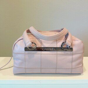 Chanel Square Quilt LAX Boston Bag – Blush Pink